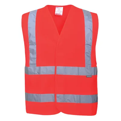 Image de Portwest C470 Gilet de sécurité avec double bande réfléchissante Red taille S/M