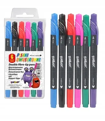 Obrázek produktu pro Oboustranné fixy 6 barev Fun&Joy