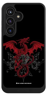 Produktbild von NIVOCASE Hülle für Samsung Galaxy S24  Handyhülle NIVOcore Case Schwarz Drache Gothic Rot