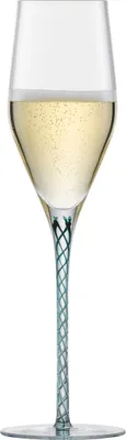 Zdjęcie produktu dla Zwiesel 2 Stück a 2 Stck. SEKT SPIRIT 7 MIT MOUSSIERPUNKT TANNENGRÜN 121619 + Geschenk  handmade