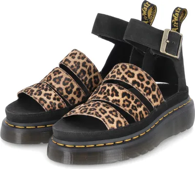 Produktbild von Dr. Martens Damen Sandalen CLARISSA 2 QUAD Beige Schwarz Rauleder  Größe: 37