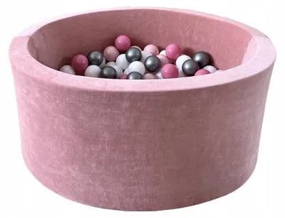 Produktbild von Monio for Kids Velvet Rosa Bällebad mit 300 Bällen