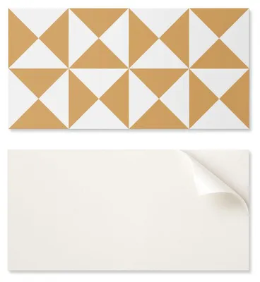 Obrázek produktu pro Samolepicá vinylová dekorativní deska s potiskem, rozměry 120 x 60 cm, geometrický vzor trojúhelníků