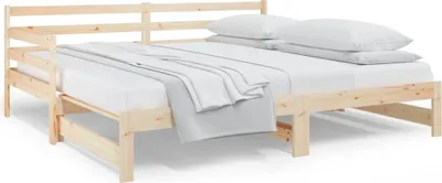 Obrázok produktu pre vidaXL Rozkladacia posteľ 2x(80x200) cm Masívne borovicové drevo