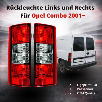 Image de Feu arrière gauche et droit pour Opel Combo 2001 - 1222061,1222063