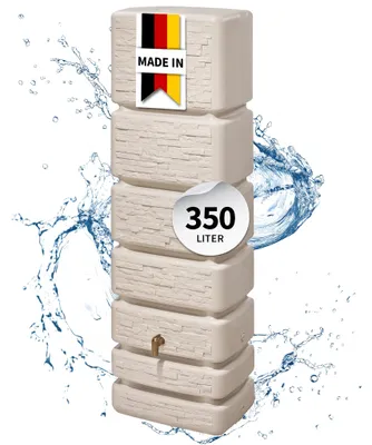 Productafbeelding van 4rain SLIM STONE DECOR wandtank 350 L zandbeige, AI-gegenereerde afbeelding