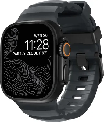 Image de Bracelet Nomad Rocky Point Apple Watch 46mm Gris