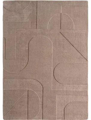 Produktbild von Kurzflor Teppich Skandinavisch Wohnzimmer Schlafzimmer Esszimmer Beige 240x340 cm Rechteckig