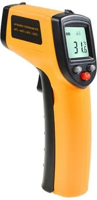 Produktbild von Digitales Infrarot-Thermometer mit Laser-Temperaturanzeige, berührungslos, -58°F752°F (-50°C～400°C)