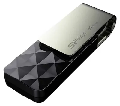 Imagen del producto de Silicon Power SP064GBUF3B30V1K Silicon Power USB-Stick 64GB USB3.0 B30 Black