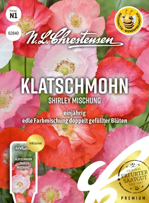 Produktbild von Klatschmohn Shirley Mischung | Mohnsamen von N.L. Chrestensen