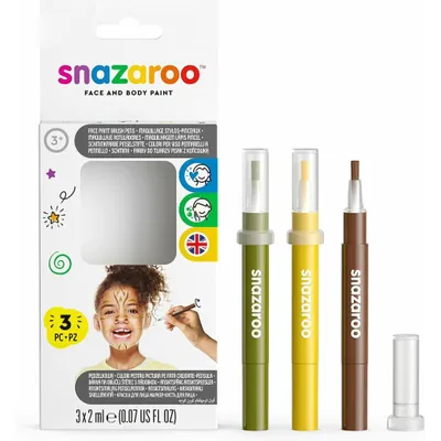 Zdjęcie produktu dla Pióro pędzelkowe SNAZAROO z farbą do twarzy - Dżungla