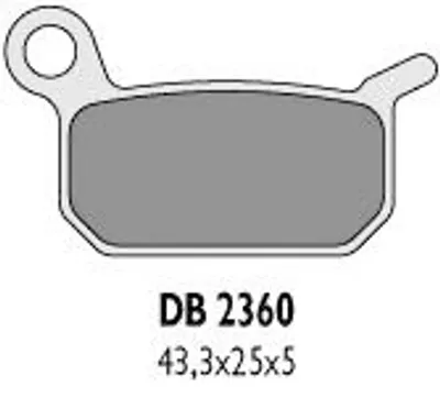 Obrázok produktu pre Brzdové Doštky Kh325 Pre Ktm 50/60 Zadné - Nahradzujú Db2360Mx-D A Db2360Qd-D
