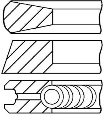 Produktbild von Kolbenringsatz GOETZE 08-114700-00
