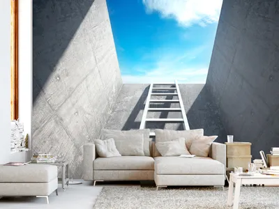 Produktbild von Vlies Fototapete 400x280 cm Tapeten Wandtapete XXL Beton Himmel Architektur Natur d-B-0052-a-a