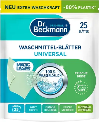 Obrázok produktu pre Dr Beckmann, Magic Leaves, Chusteczki do prania, 25 sztuk (PRODUKT Z NIEMIEC)