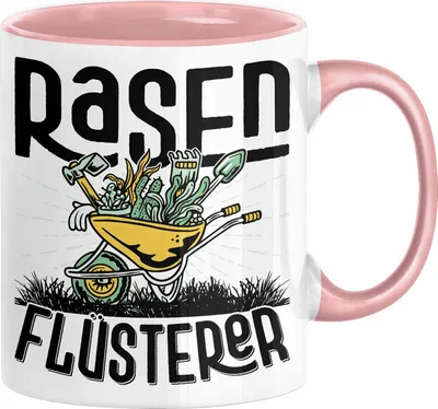 Produktbild von Gärtner Tasse Geschenk für Hobbygärtner Landschaftsgärtner Männer Geschenkidee Rasenflüsterer Gartenarbeit  Kaffee-Becher (Rosa)