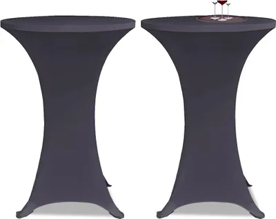 Obrázok produktu pre vidaXL Napínacie návleky na stôl 4 ks 80 cm antracit