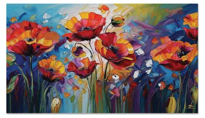 Immagine prodotto di Giallobus - 61 - Papaveri - Giallobus - 140L x 80l cm - Quadro - Vetro acrilico