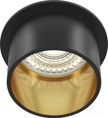 Immagine prodotto di Maytoni Faretto da incasso a soffitto REIF rotondo nero in alluminio 50 W GU10 dimmerabile Adatto