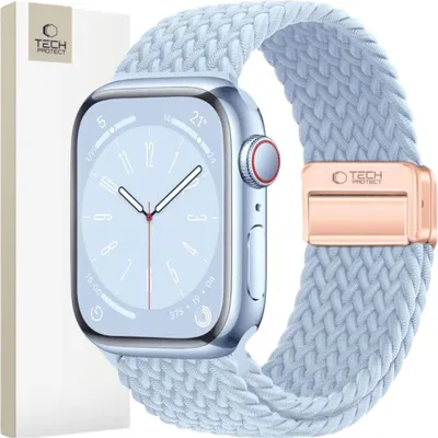 Immagine prodotto di Tech-Protect Nylonmag Apple Watch 4 / 5 / 6 / 7 / 8 / 9 / Se (38 / 40 / 41 Mm) Baby Blue
