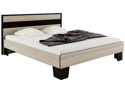 Obrázok produktu pre nabbi Manželská posteľ s roštom Seina 1600 - dub sonoma / wenge magic