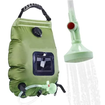 Produktbild von Solar Duschsack 20L mit Duschkopf und Wasserhahn