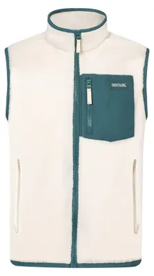 Productafbeelding van Regatta - "Frankie" vest voor kinderen, fleece RG13593 (116) (licht vanillegeel/Mediterrane kleur)