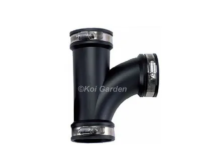 Produktbild von PVC flexibles T-Stück 90 mm inkl. Spannring