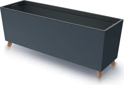 Obrázok produktu pre URBI CASE Antracitový kvetináč s nohou a vložkou DUC800N-S449