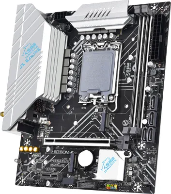 Produktbild von JINGSHA LGA 1700 Intel GEN12/13 Prozessoren Desktop-Motherboard 2*DDR4 Bis zu 64 GB Home-Office-Gaming-Motherboard mit RGB-Lichtschnittstellen 4*SATA3.0 1000 Mbit/s Fast Ethernet 2*M.2 NVME 3*5VRGB Unterstuetzt HDMI VGA