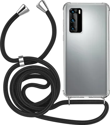 Produktbild von Handykette für Huawei P40 - Handyhülle mit Schnur Cover in Schwarz