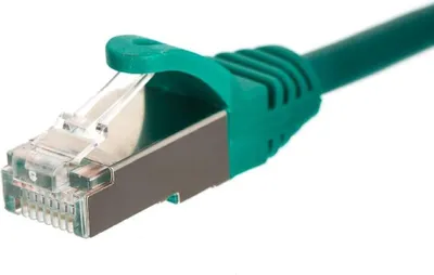Produktbild von Patchkabel RJ45, Netrack-Ummantelung, Kat. 5e FTP/STP, 10 m, grün