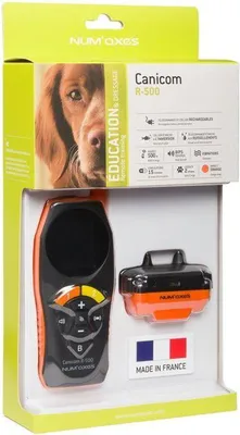 Produktbild von Hundetrainingsset, NUM'AXES CANICOM R-500, Wiederaufladbar, Orange, Bis zu 500 Meter Reichweite, Für Hunde