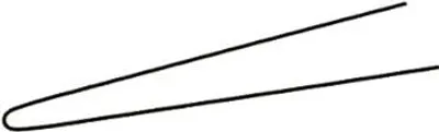 Produktbild von Ari Postichenadeln dünn schwarz 65x0,8mm 50er Beutel