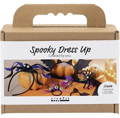 Produktbild von Creativ Company Bastelset Halloween Haaraccessoires schwarz lila