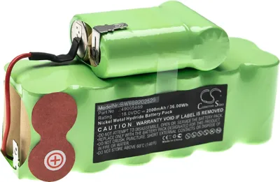 Produktbild von vhbw Akku kompatibel mit Hoover SU180WT, SU180T2, SU180, SU180B8 Staubsauger (2000 mAh, 18 V, NiMH)