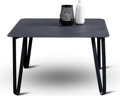 Produktbild von Couchtisch >Emma 3< in schwarz, Metall - 75x45x75cm (BxHxT)