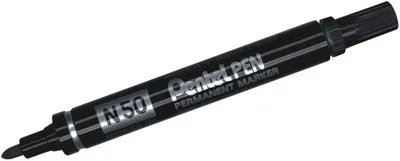 Image de Marqueur permanent 2mm pointe ogive noir paquet de 12 pièces