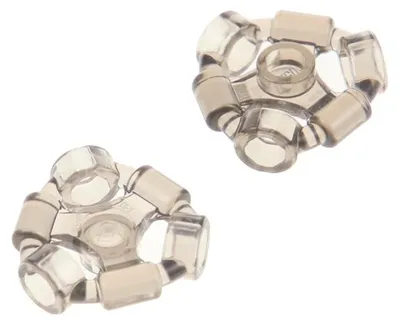 Produktbild von 2xLego Waffen Halterung Ring transparent braun Figur Zubehör Ninjago 65445 20612