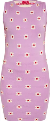 Produktbild von SWIRLY damen kleid - lila creme rot, XL