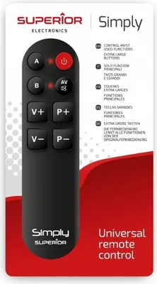Obrázek produktu pro Superior Electronics Simply, TV, Tlačítka, Černá