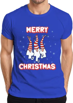Produktbild von Merry Christmas Schweden Gnome - Weihnachten Weihnachtsgeschenk Christmas Herren T-Shirt, Blau, M
