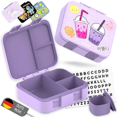 Obrázok produktu pre Kompaktná, bez BPA, obedárová krabička pre deti s tesniacim vekom, ktoré zabraňuje úniku