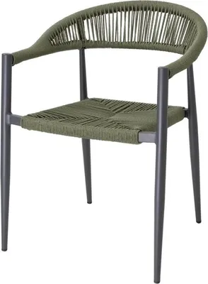 Obrázok produktu pre Vonkajšie kreslo Bolero Eden PE Twist Rattan zelené (4 kusy)