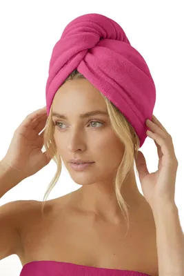 Zdjęcie produktu dla TURBAN ACTIVE FUKSJA – Mikrofibra 100%, 350 g/m², regulowany rzep, kieszeń