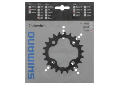 Produktbild von Shimano Kettenblatt Deore FC-M590 64 mm 22 Zähne