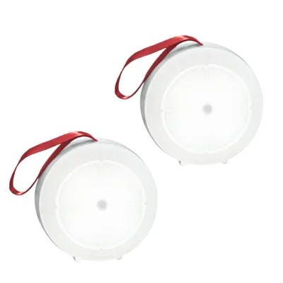 Produktbild von 2 St.LED Nachtlicht mit Bewegungsmelder, Batterie-Betrieb (AAA), Kaltweiß, automatischer Sensor, kabellos & mobil, Orientierungslicht