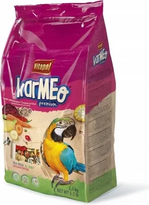 Imagen del producto de Karmeo Premium, alimento completo para grandes loros, marca Vitapol, 2,5 kg