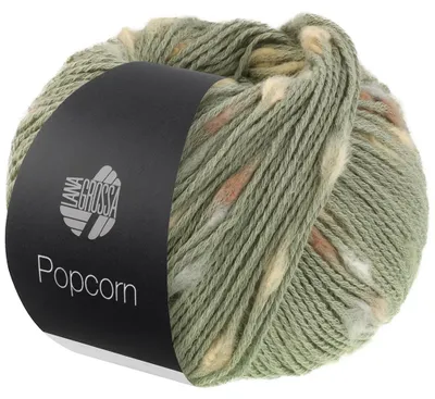 Produktbild von Lana Grossa - Popcorn 0013 resedagrün beige camel nougat
